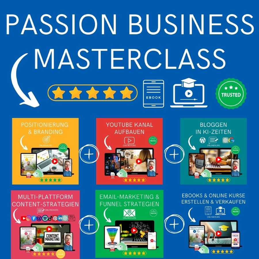 Passion Business Masterclass Onlinekurs